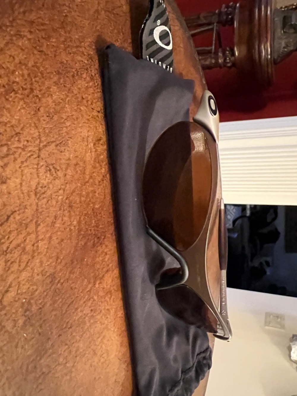 Oakley Brown and Silver Sport Sunglasses